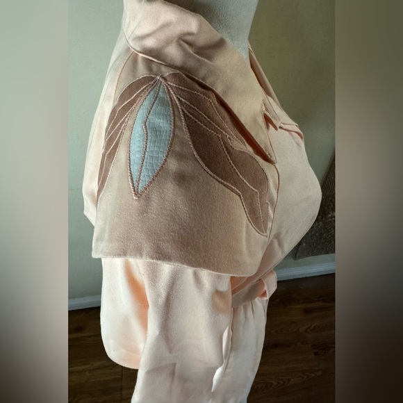 Vintage 80’s SLS Fashion Pink Western Midi Dress Coastal Cowgirl vaporwave - Picture 11 of 15